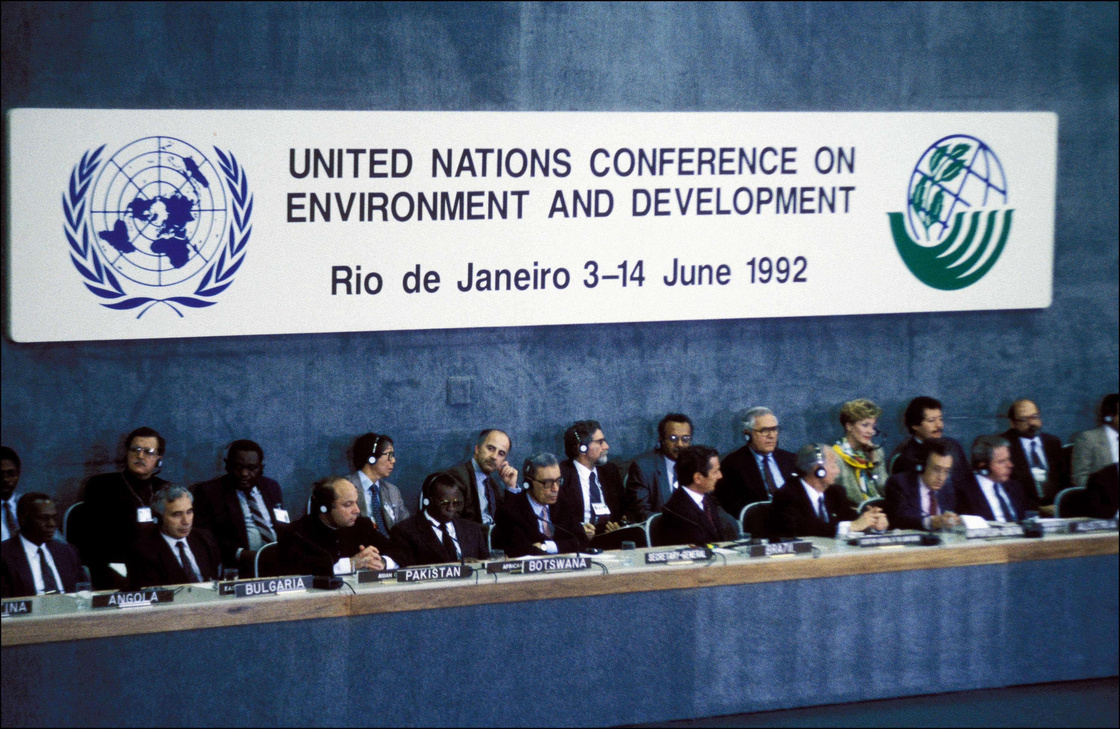 The Rio Earth Summit in 1992 called for a change in attitudes