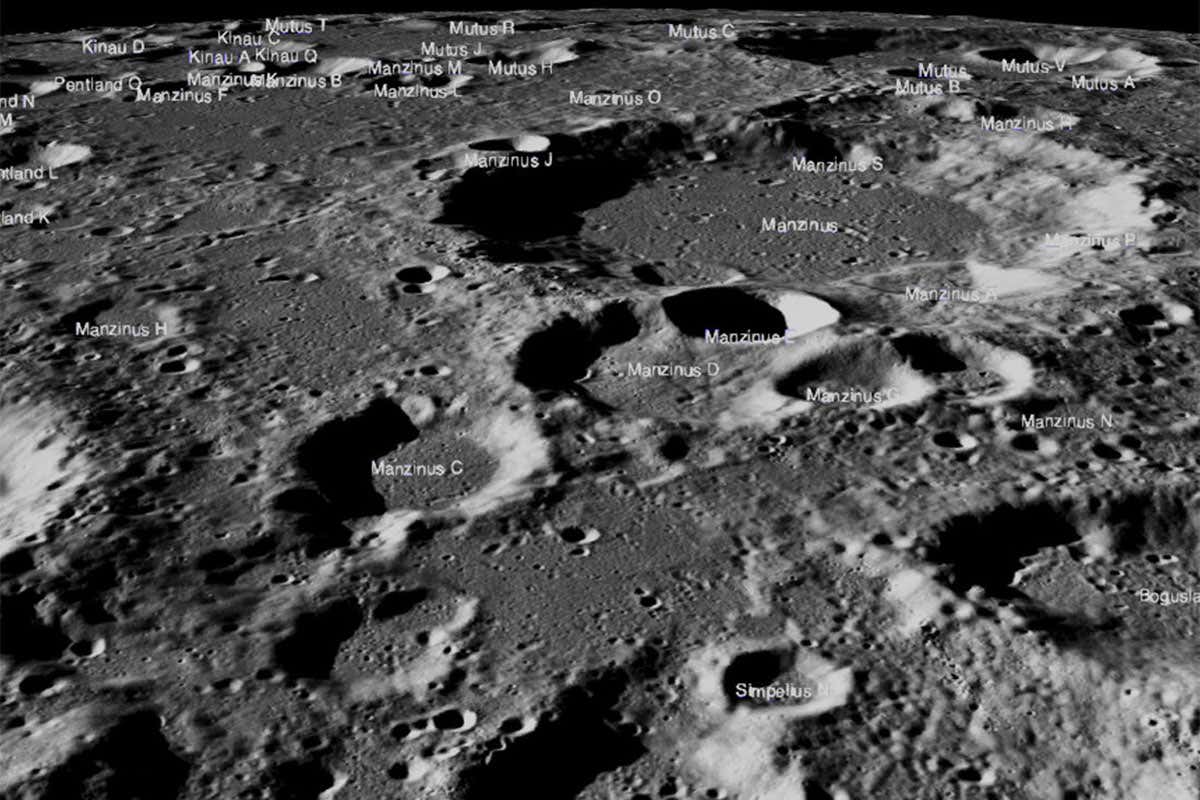 Photo of the surface of the moon