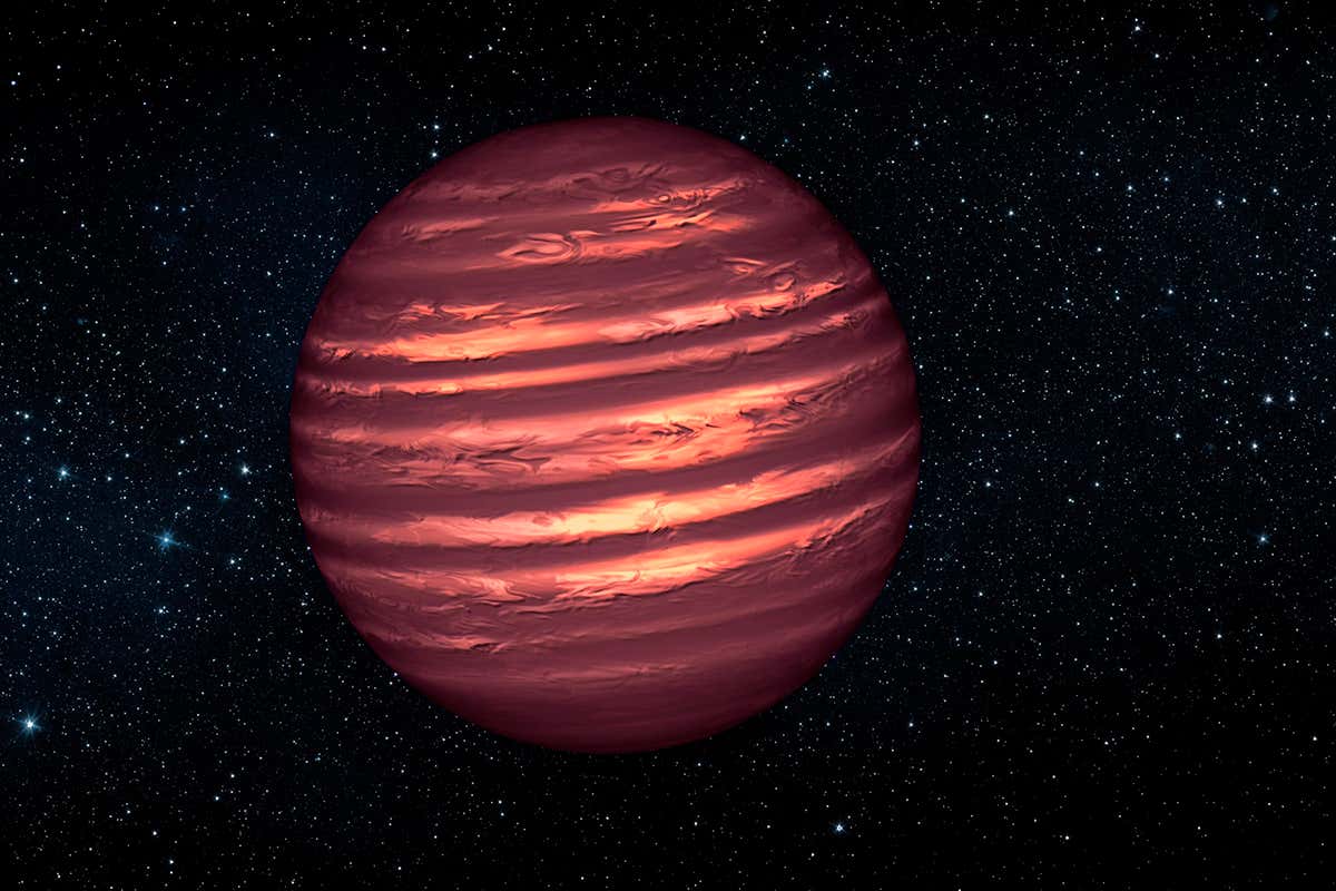 Artist's impression of a brown dwarf