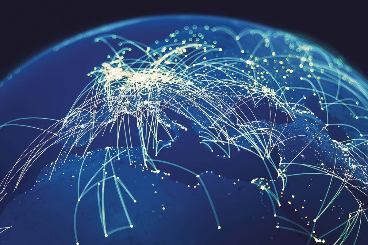 World connected to the internet