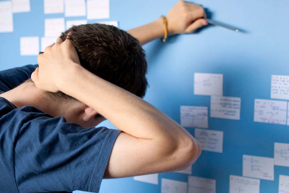 Man struggling to remember