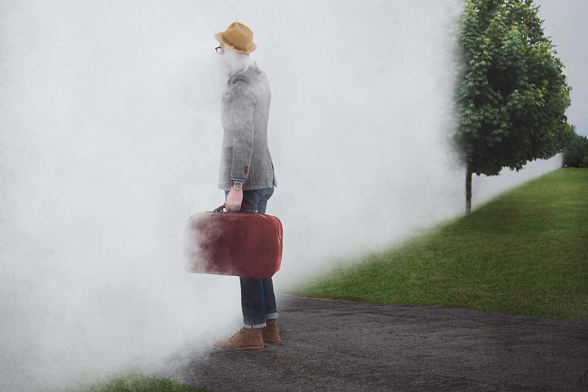traveller in fog