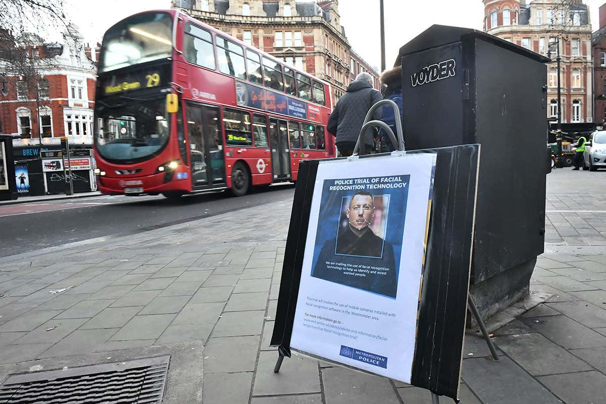 Face recognition has been trialled in London