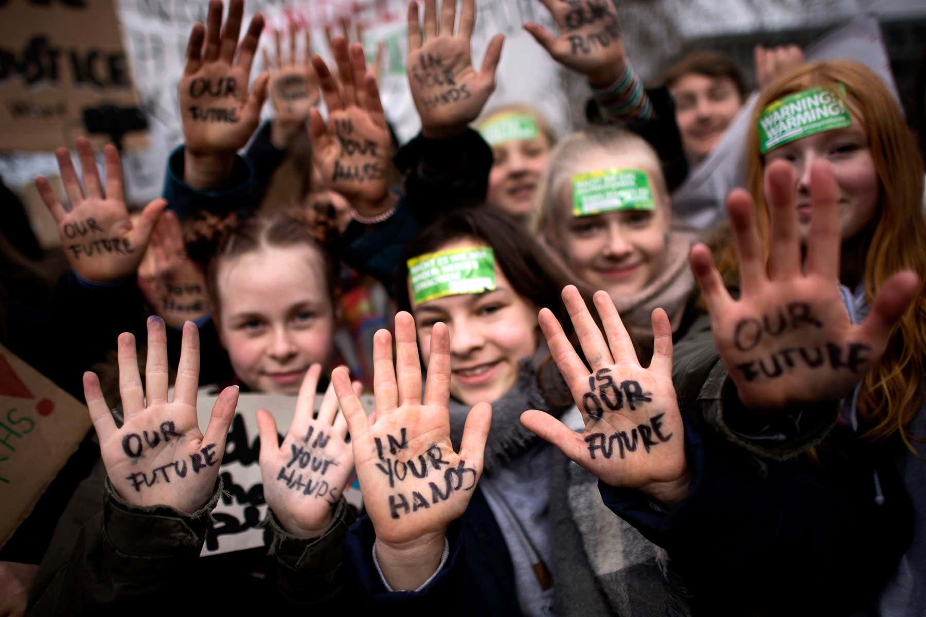 Climate change protest