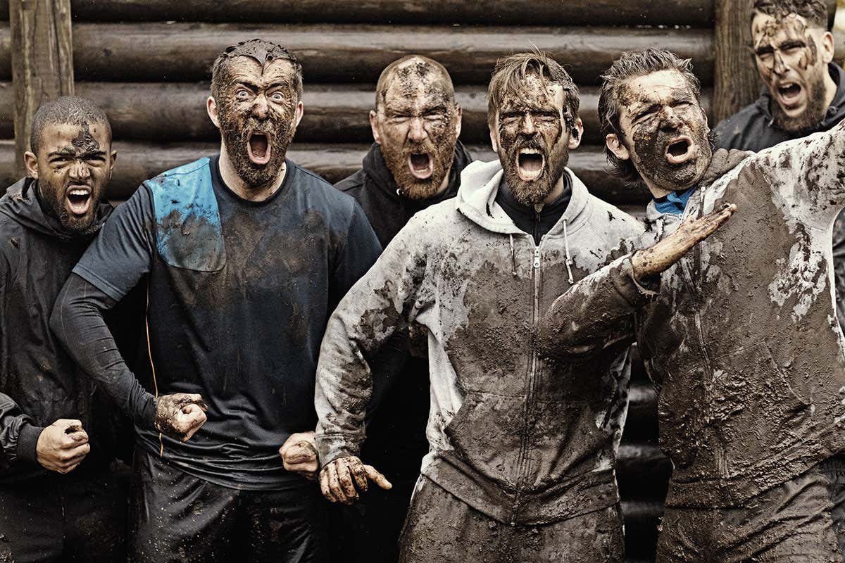 Muddy men