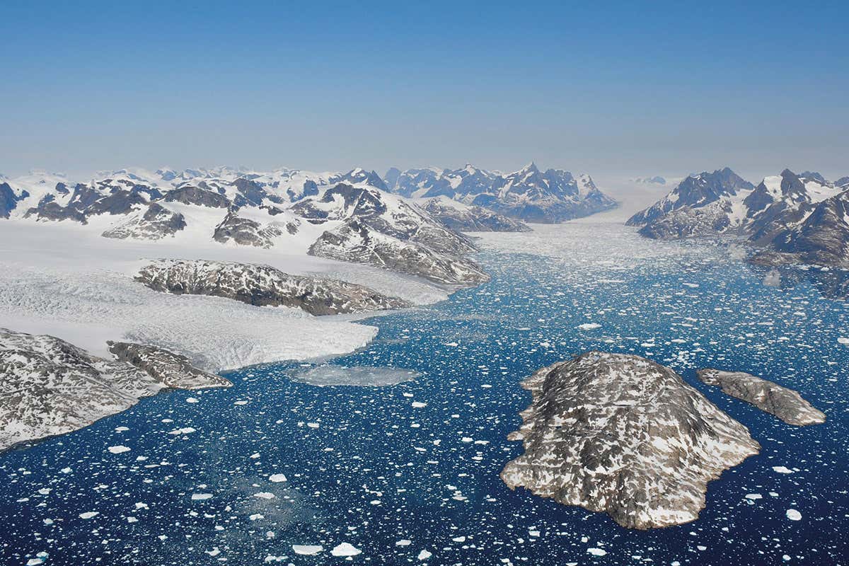 icebergs near Greenland