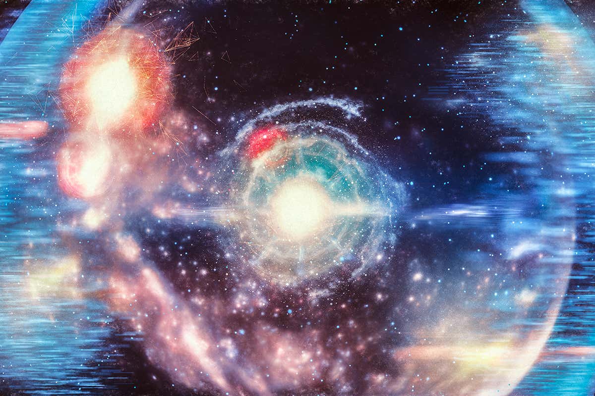 Abstract big bang conceptual image