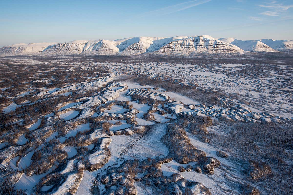 Putorana plateau and mountains in Siberia, Russie