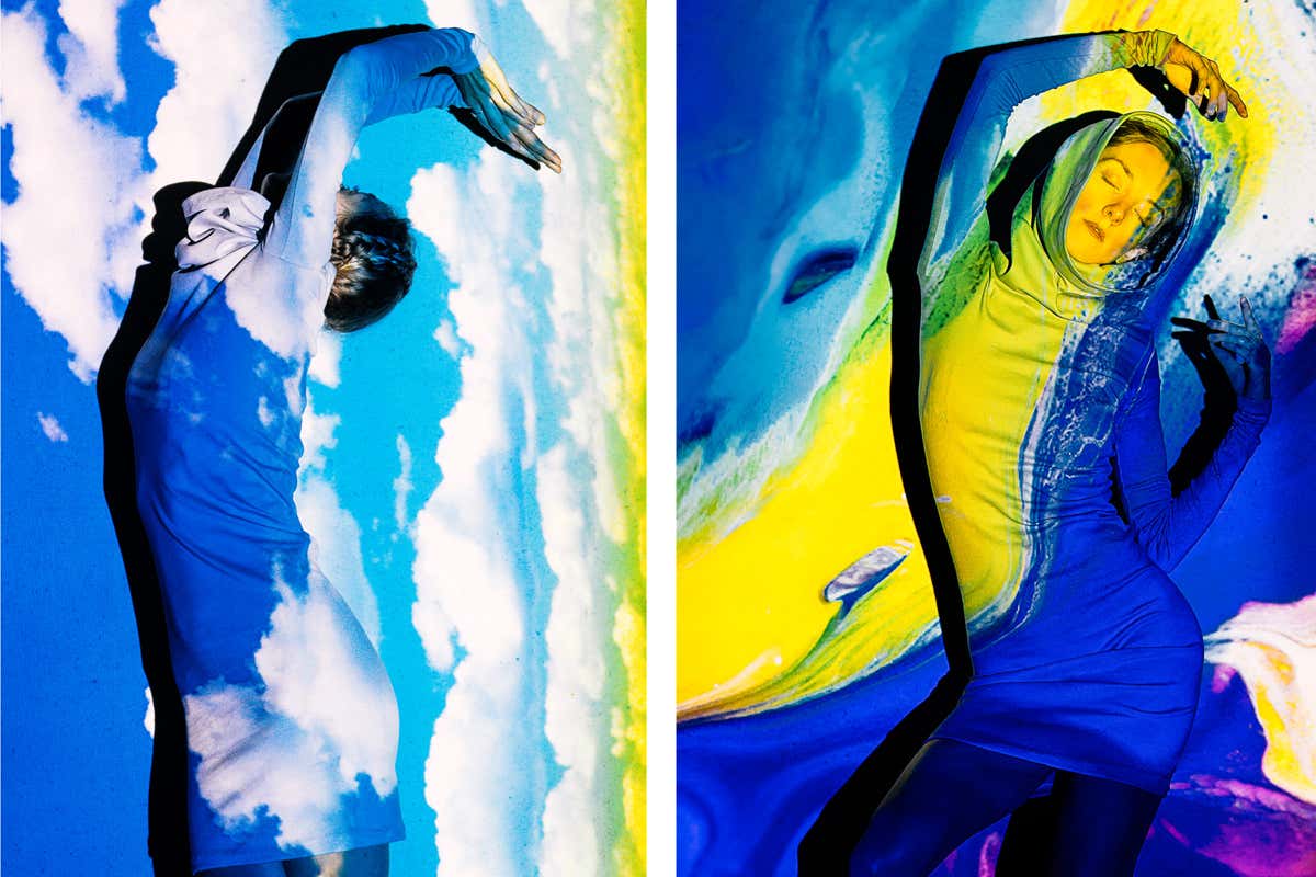 woman in high-tech clothing