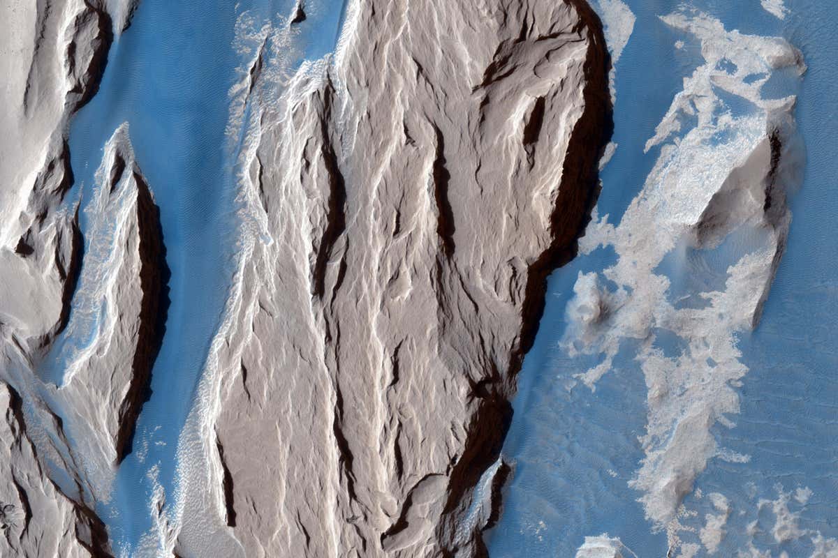 A giant raft of rock may once have floated across Mars’s ancient ocean