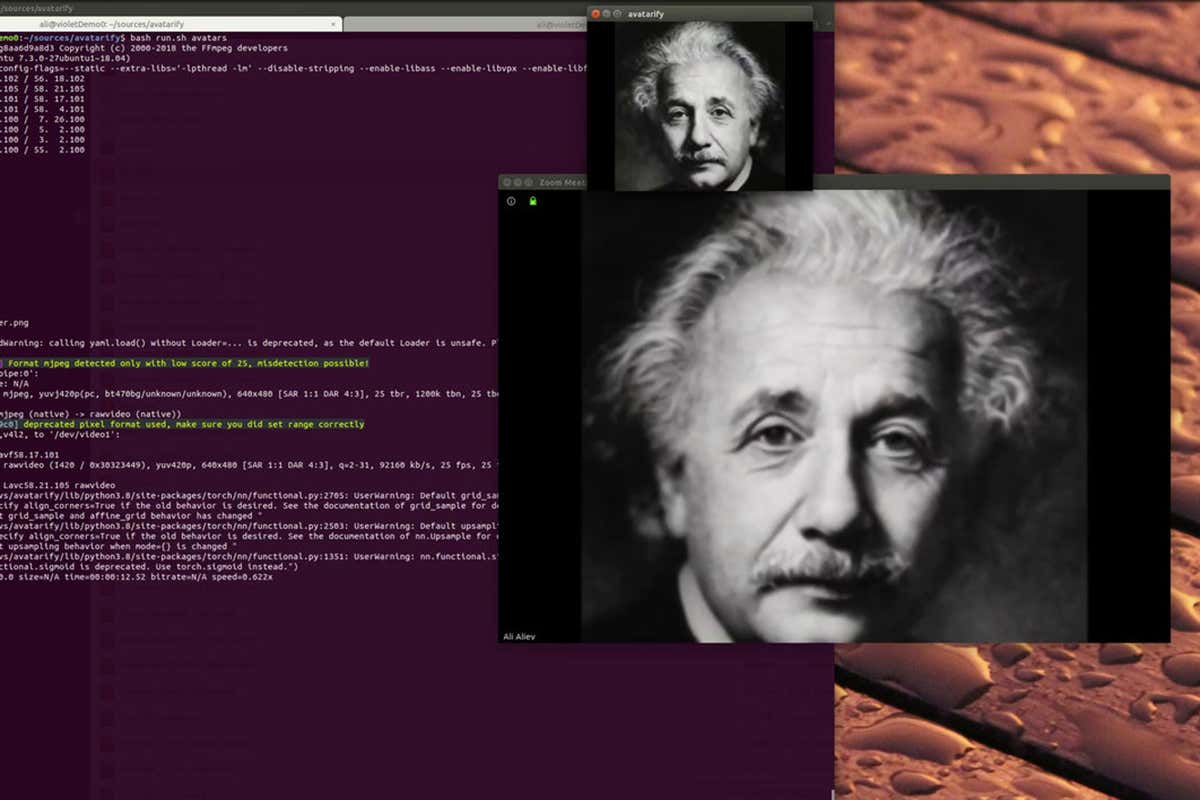 AI lets you be Albert Einstein or the Mona Lisa on all your Zoom calls