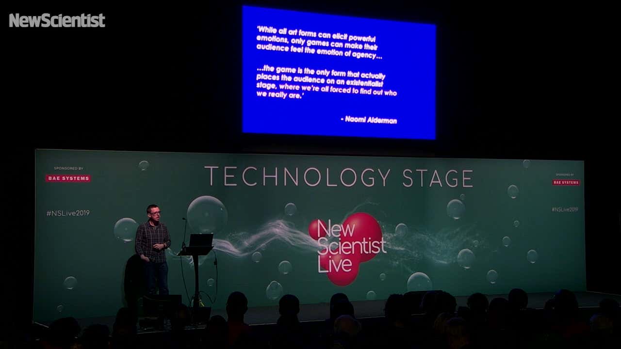 Pete Etchells at New Scientist Live 2019
