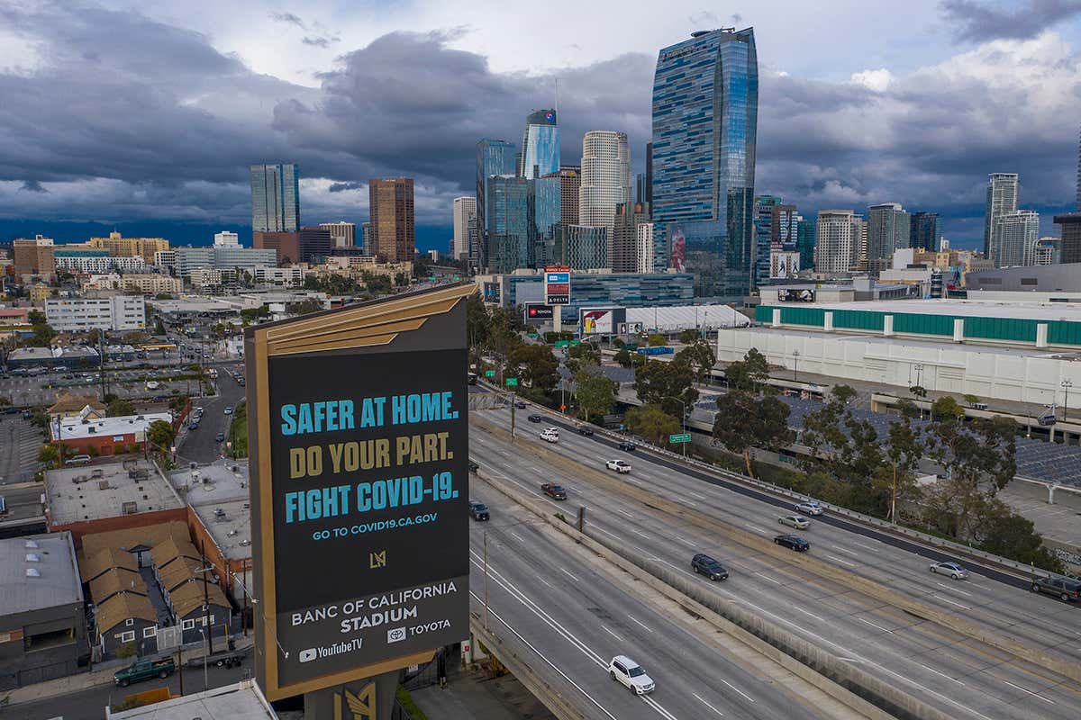 Few cars on the road