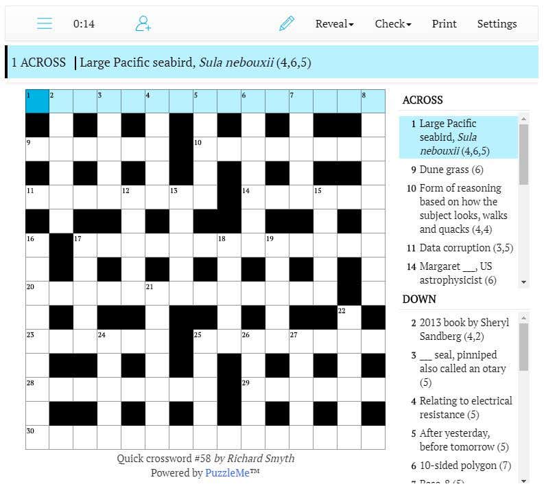 Quick crossword #58: Ankle bone (5)