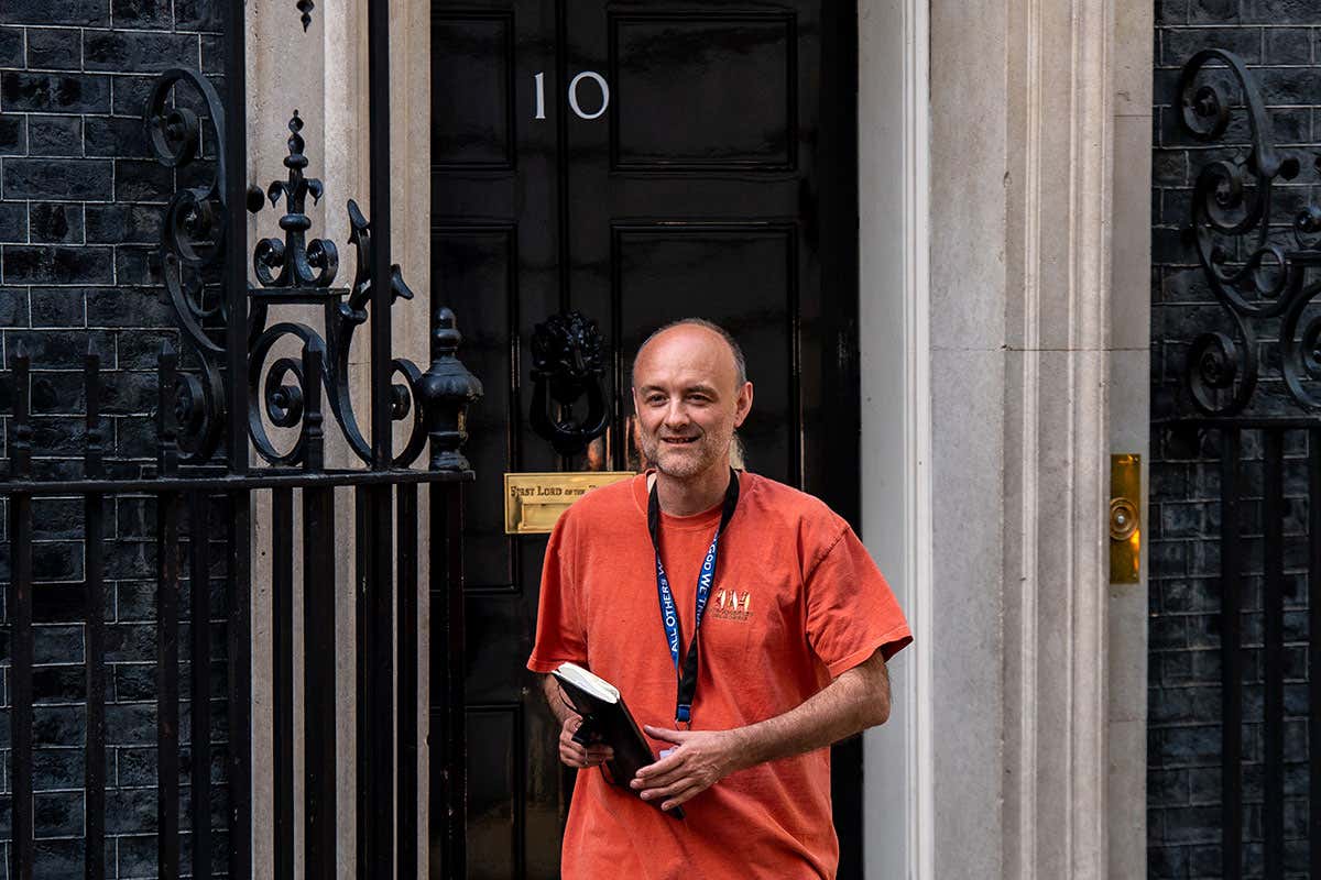 Dominic Cumming leaves 10 Downing Street on 24 May