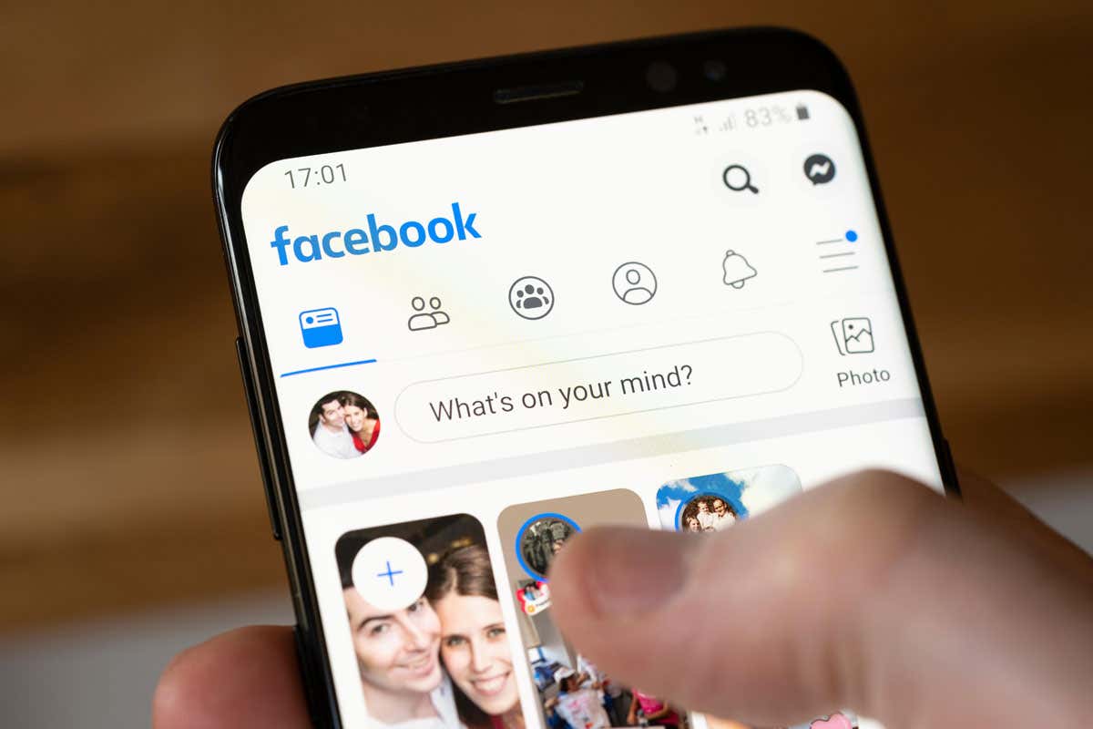 Facebook on smartphone