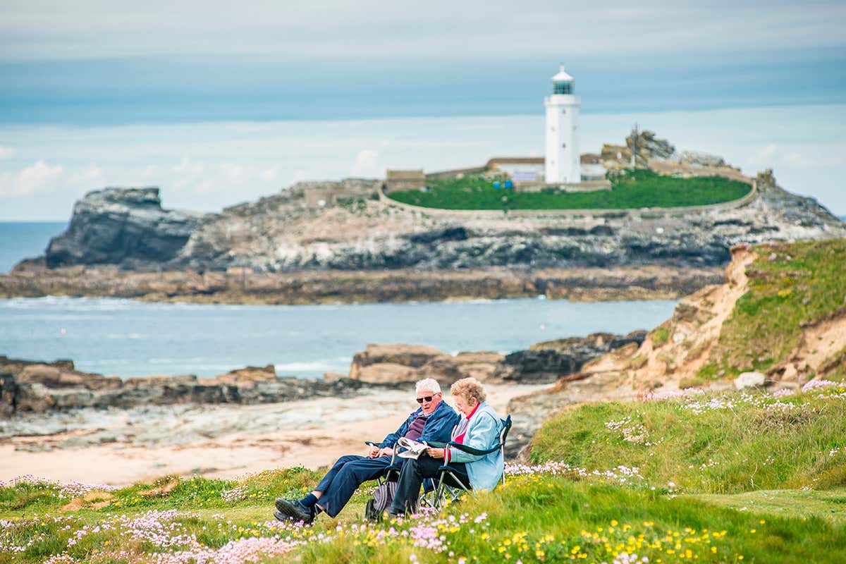 Godrevy Lighthouse in Cornwall.
