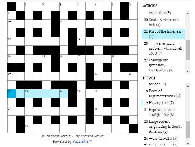 Quick crossword #60: Rock of cryptocrystalline silica and quartz (5)