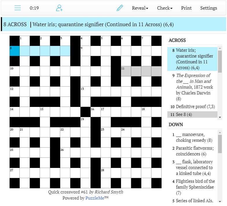 Quick crossword #61: Device that cranks an engine (7)