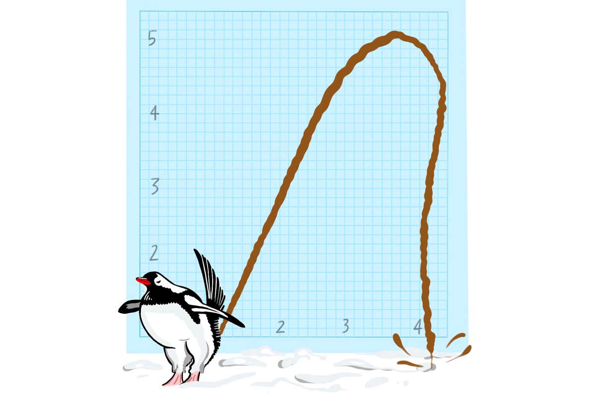 We may have finally settled just how far penguins can poop