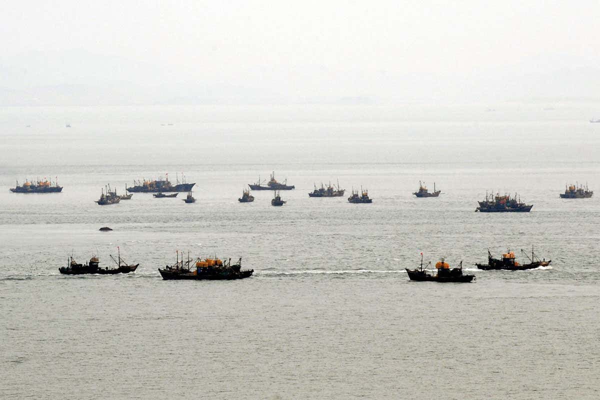 Chinese fishing boats
