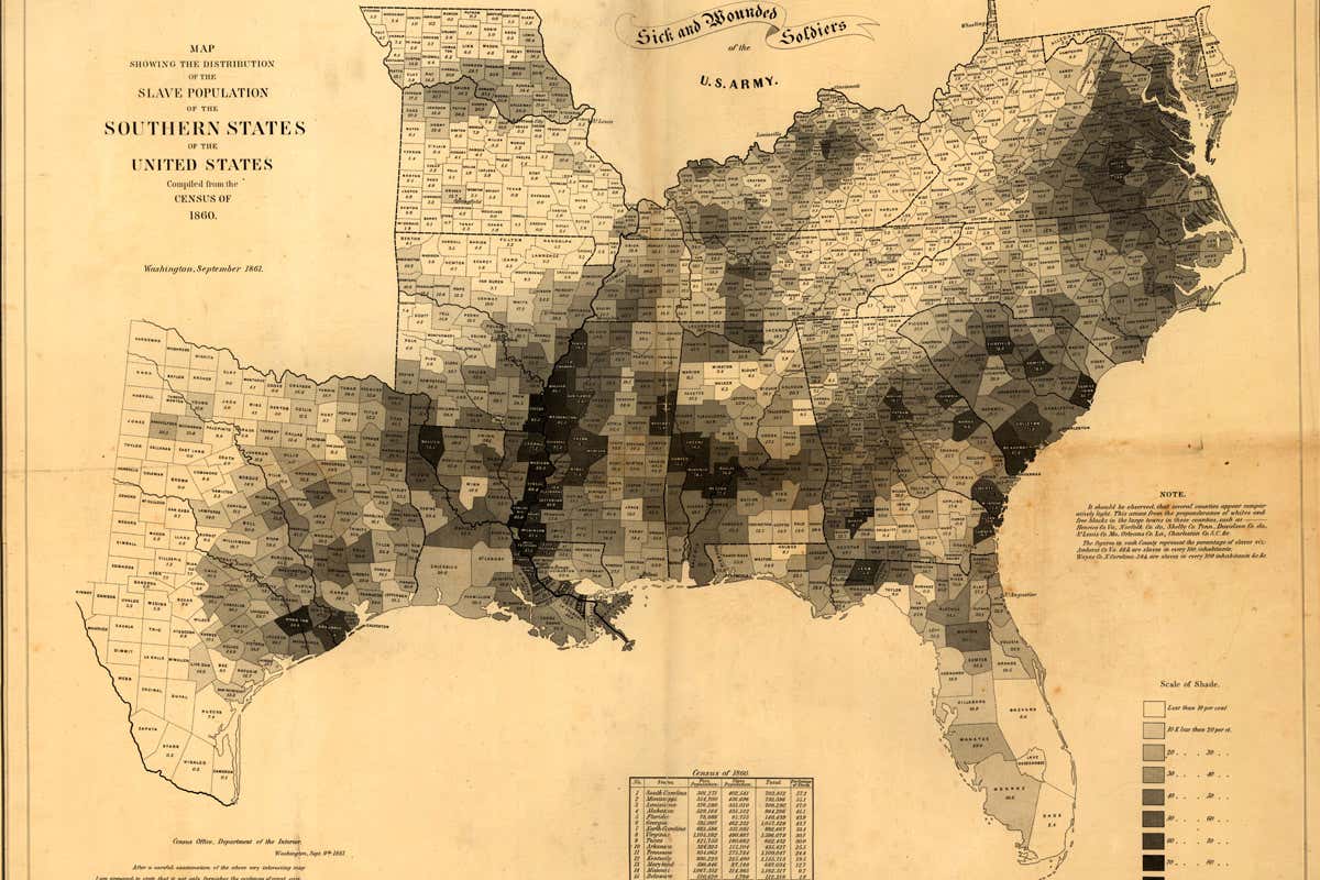 Slavery map