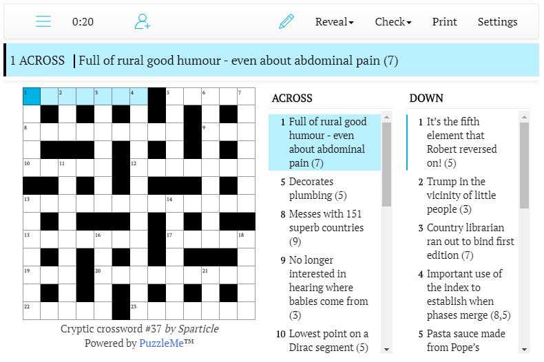 Cryptic crossword #37: Pasta sauce made from Pope's tomatoes (5)