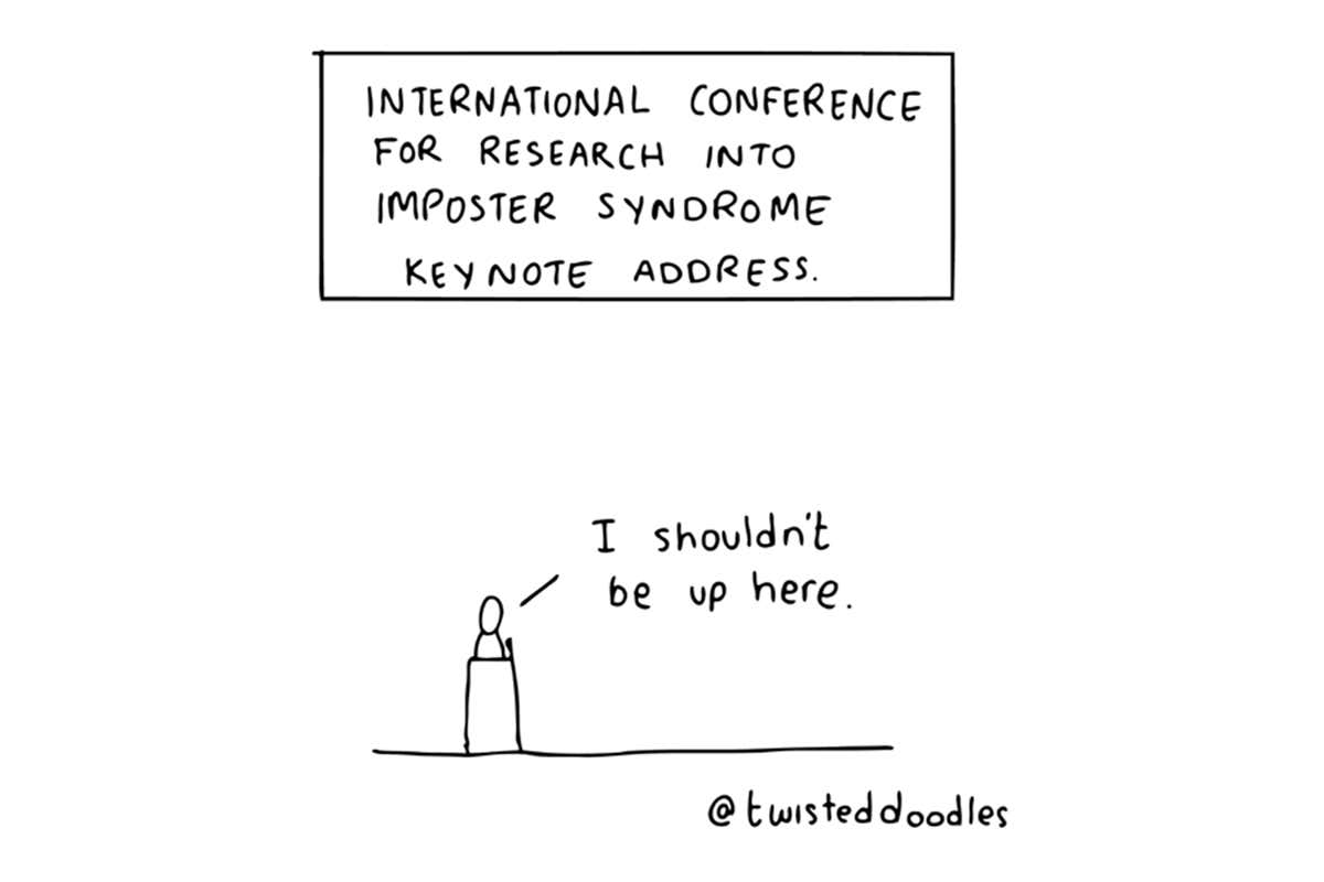 Twisteddoodles on the international conference of imposter syndrome