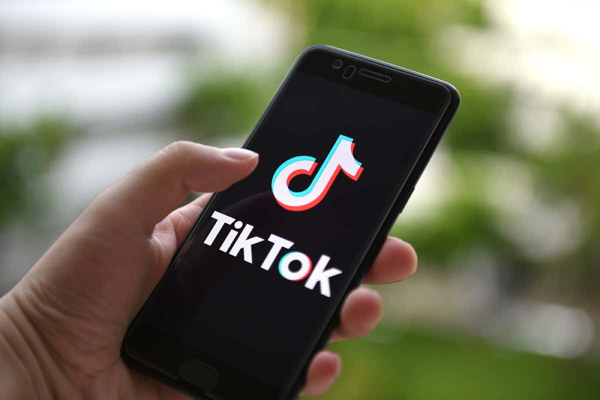 TikTok on a phone