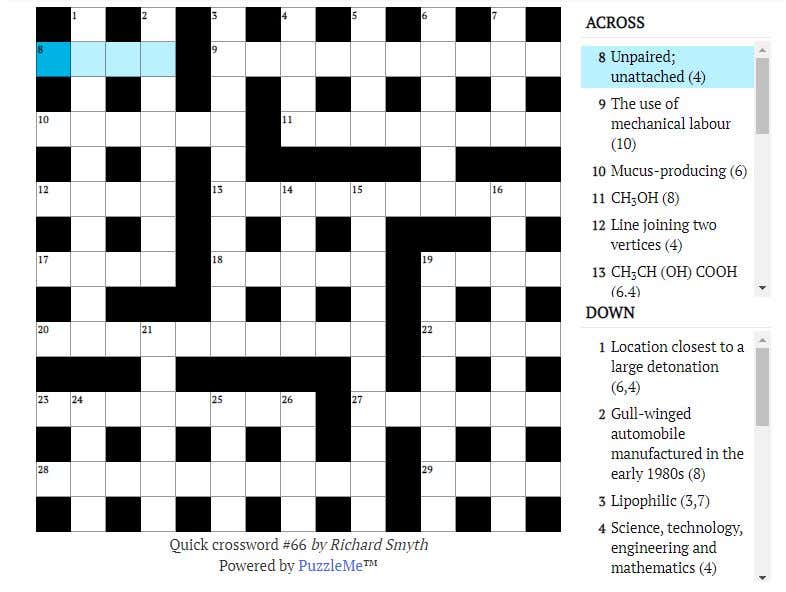 Quick crossword #66: Part of Earth's upper atmosphere (10)