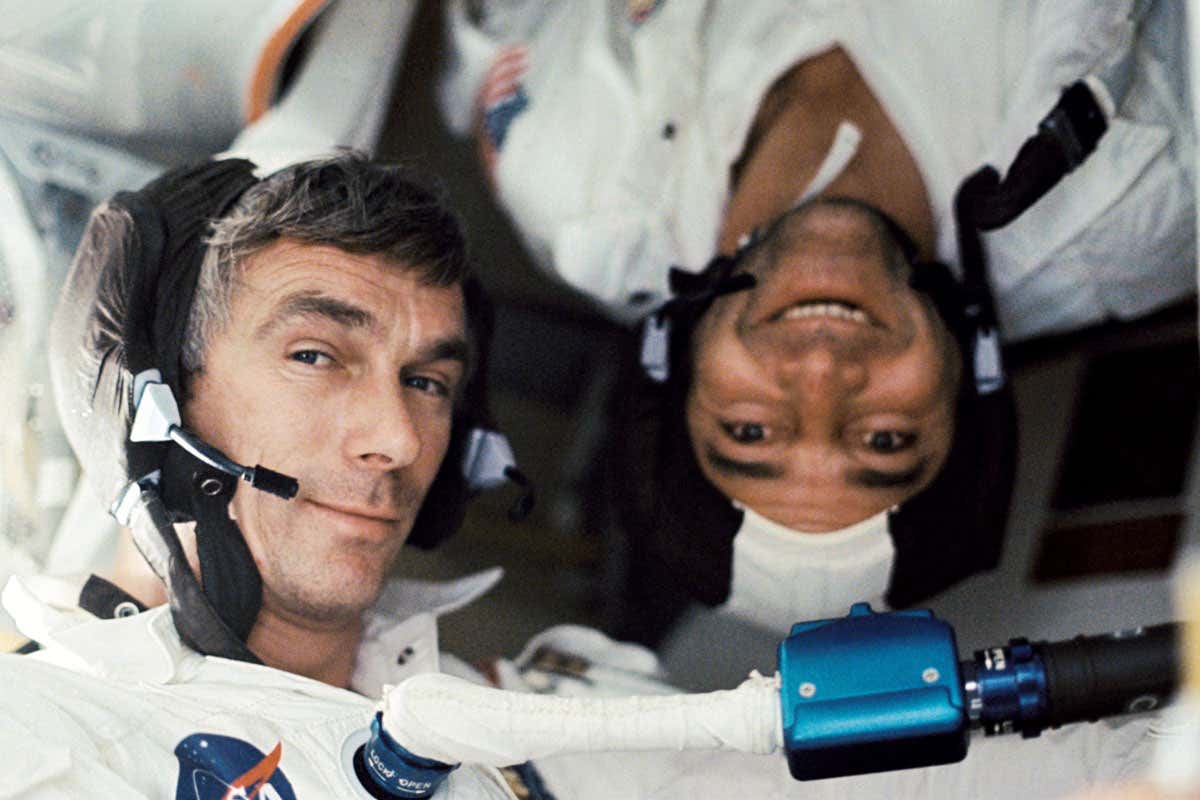 Eugene Cernan and Ronald Evans