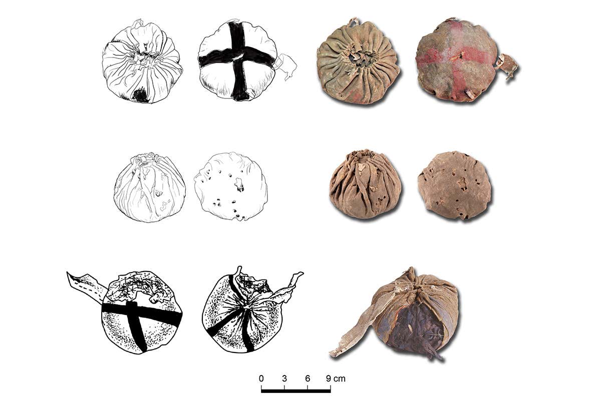 3000-year-old leather balls found in graves may be for ancient sport