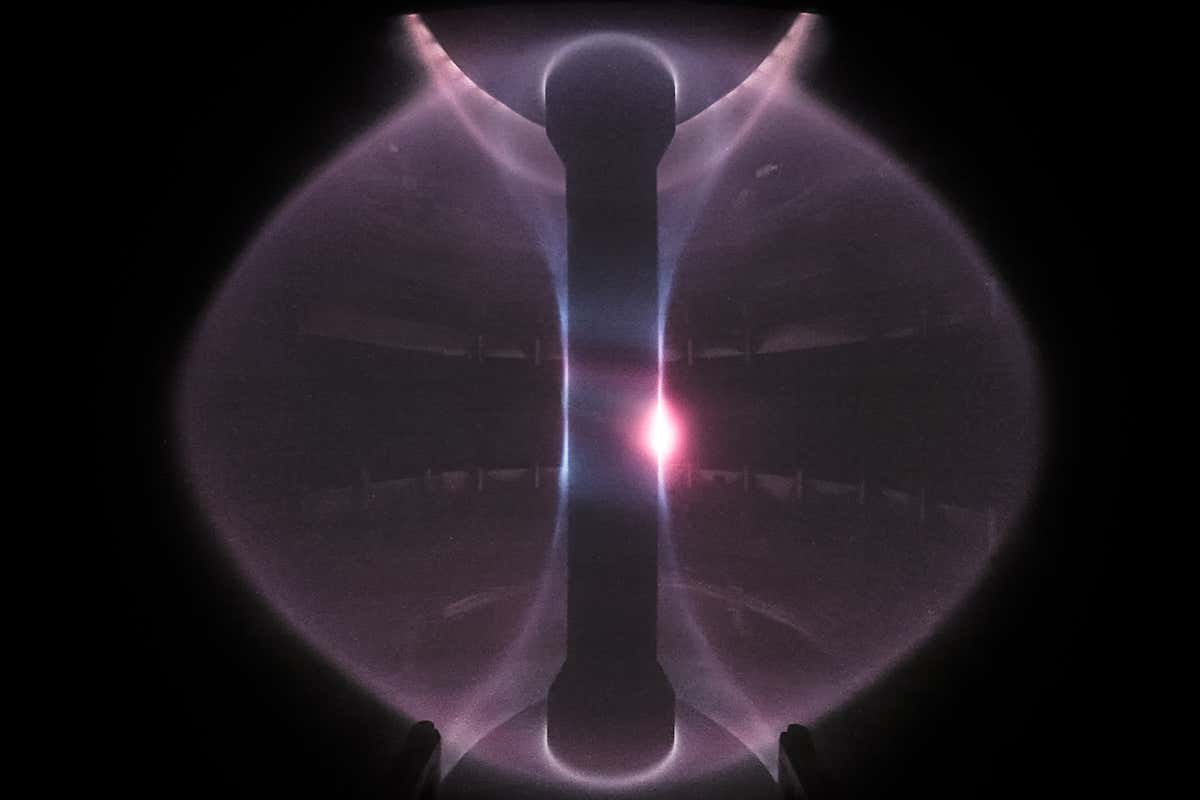 Plasma in the original MAST tokamak