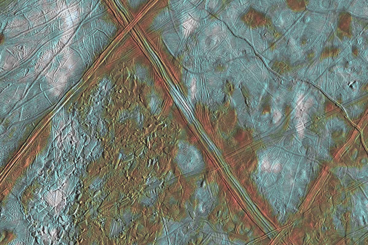 Jupiter’s moon Europa has ice that may glow green in the dark