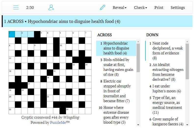 Cryptic crossword #44: Goon vocally bashed geophysical research (11)