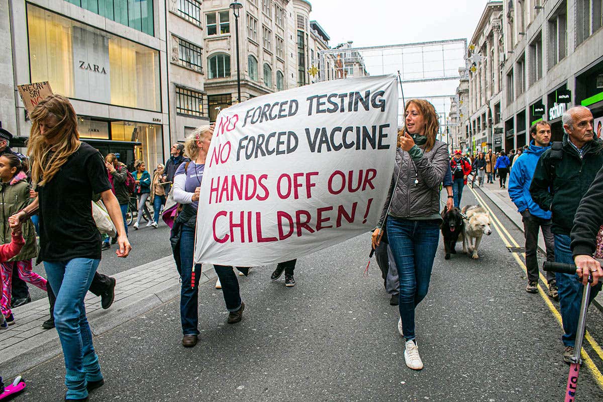 Anti-vaccine protest