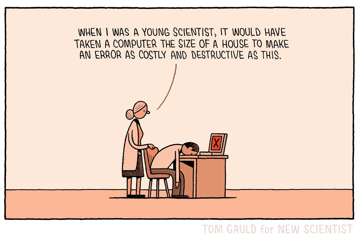 Tom Gauld on the shrinking size of powerful computers