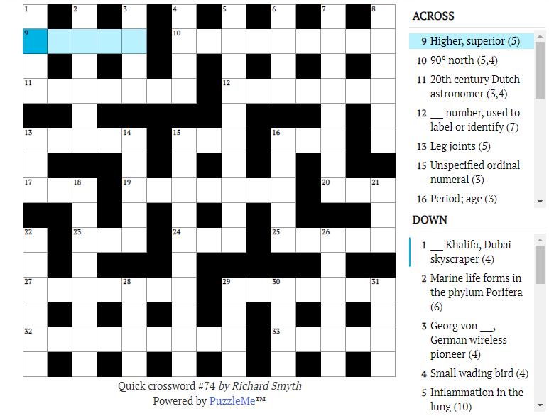 Quick crossword #74: Carnivorous parrot of New Zealand (3)