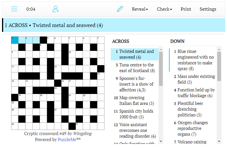Cryptic crossword #49: Oil producer wants nothing to exist (5)