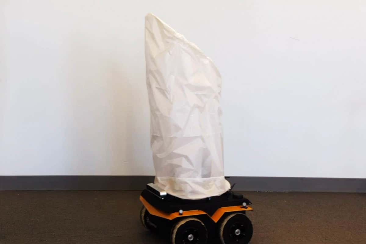 Robot that looks like a bin bag can understand what a hug is