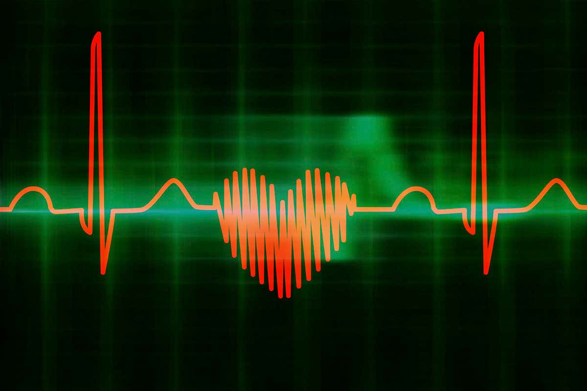 heart-shaped electrocardiogram