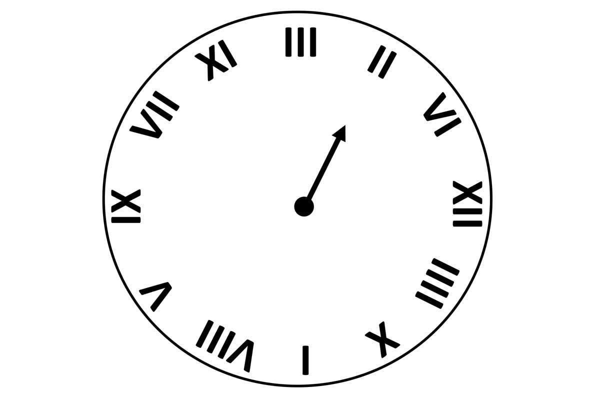 Puzzle #99: Can you work out the real time on a vandalised clock?