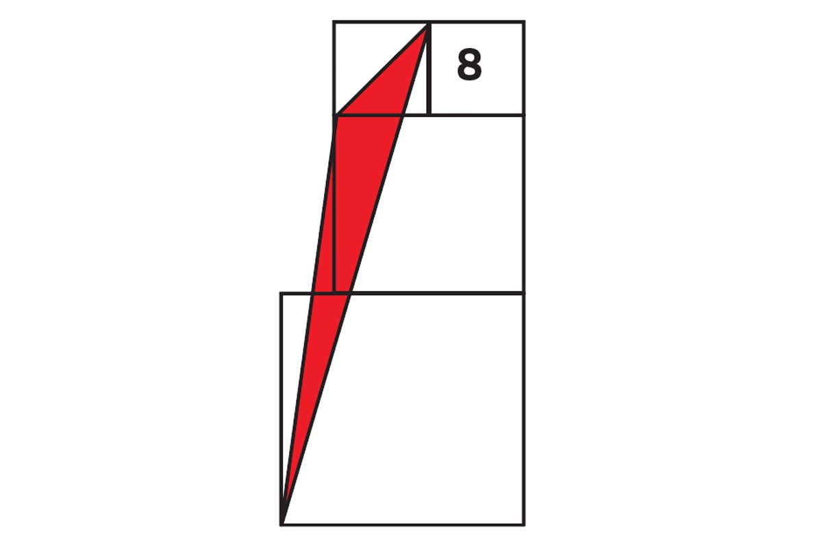 Puzzle #101: Can you work out the area of the red triangle?