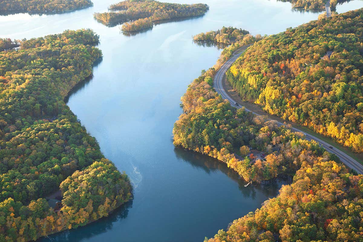 The Mississippi River near Brainerd, Minnesota