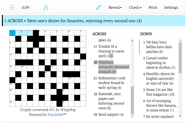 Cryptic crossword #51: Rodent's illness overcome by computer (6)