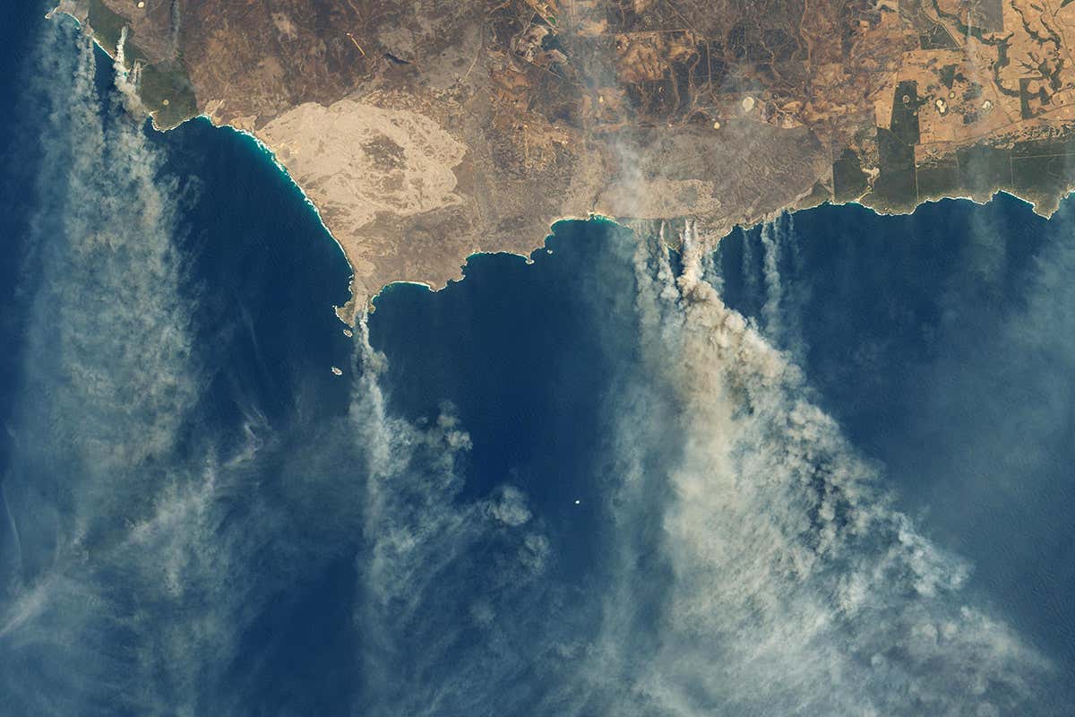 wildfires from the air