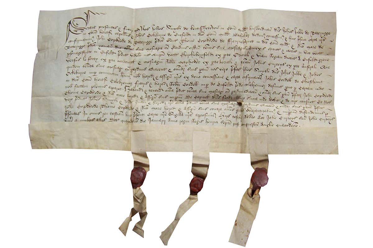 British legal deeds were once written on sheepskin to prevent fraud