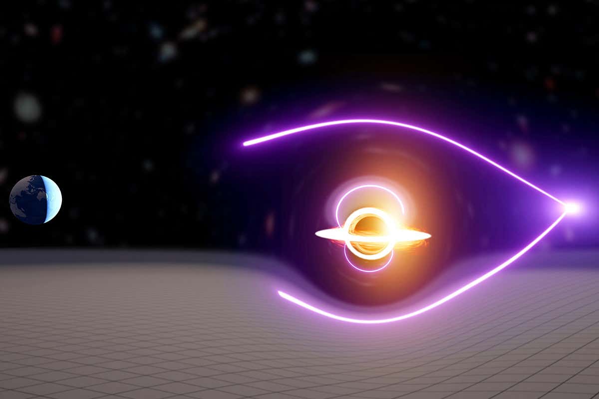 black hole artist's impression