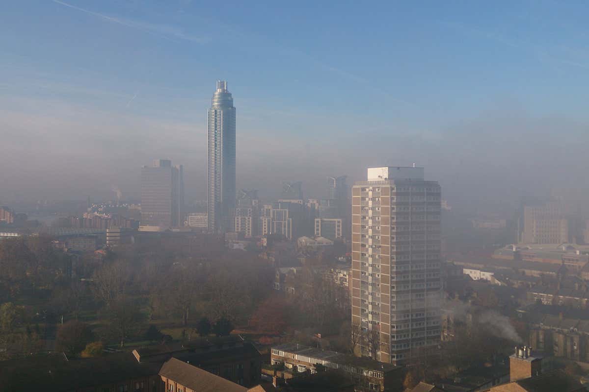 Smog over London
