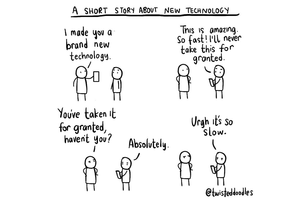 Twisteddoodles writes a short story about new technology